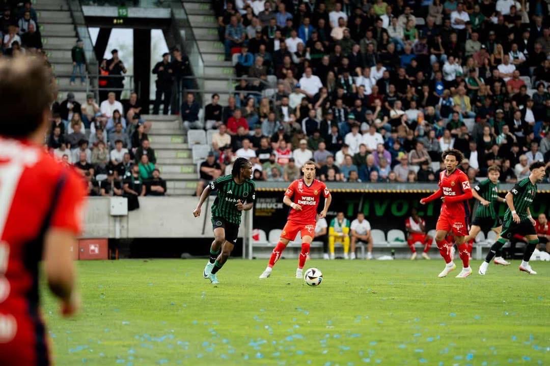 Daniel Francis on the ball for FC Wacker